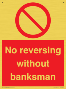 No reversing without banksman
